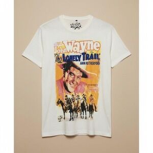 John Wayne Lonely Trail Movie Tee Radio Days M NWOT